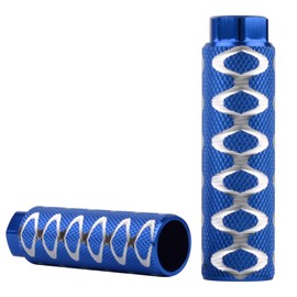 SMALL STAR Bike Pegs 2Pcs Aluminum Alloy Anti-Skid Lead Foot Bicycle Pegs 3/8 inch Axles