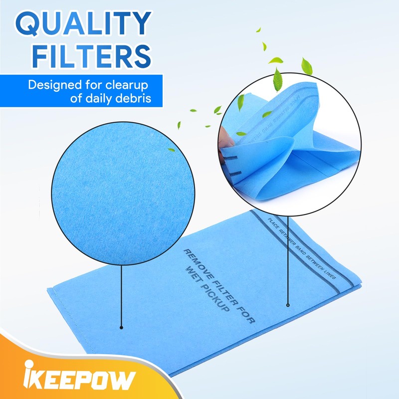 12 Pack VF2000 Wet Dry Vac Filter Fit for Stinger