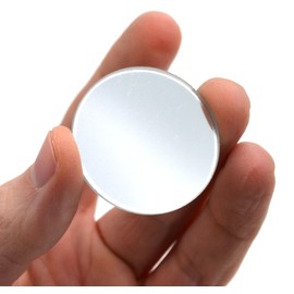 Concave Mirror, 1.5" Diameter, 200mm Focal Length - Round - Glass - 3mm Thick Approx. - Eisco Labs