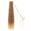 9 packs Boho Faux Locs Crochet Hair, 30 Inch, Honey