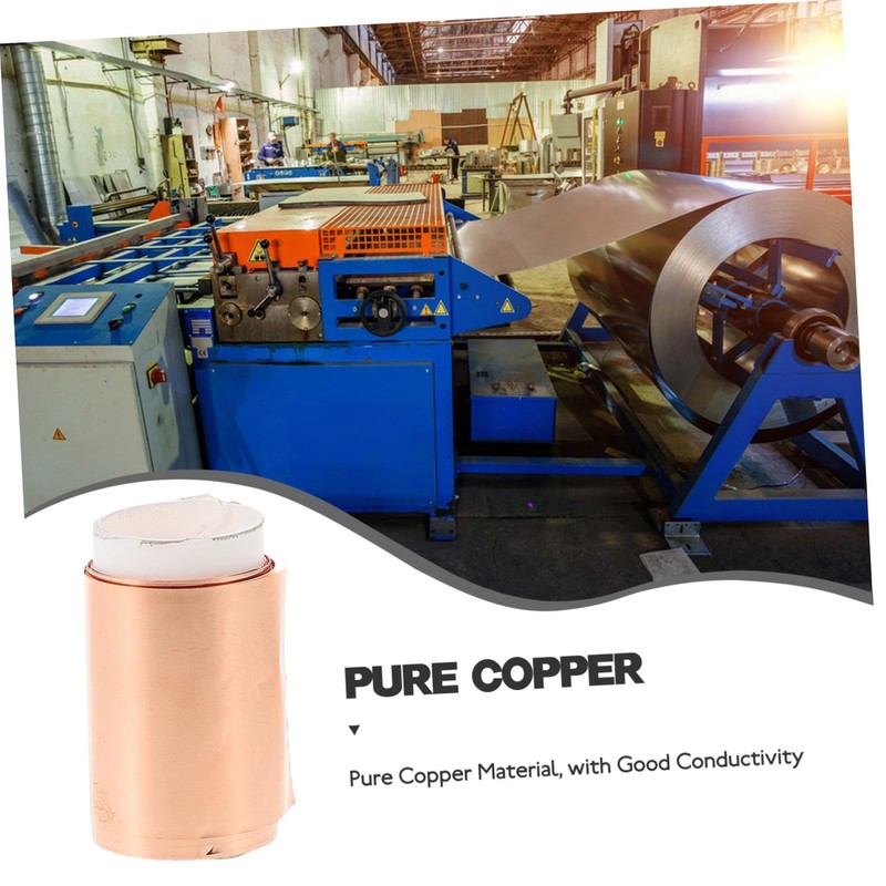 ULTECHNOVO 1roll Versatile Copper Sheet Roll Sturdy Thick Copper Foil