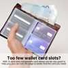 DEEZOMO Plastic Wallet Insert for Credit Card Set of 2,
