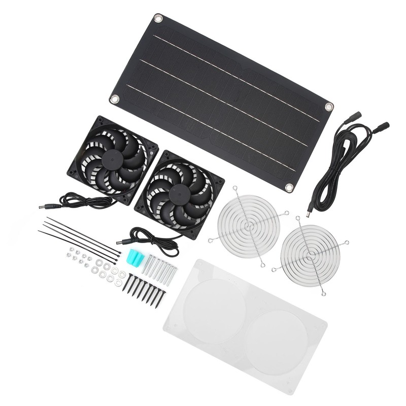 Solar Powered Fan 10W 6V Portable Monocrystalline Silicon PET Laminated
