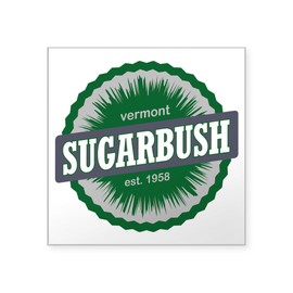 CafePress Sugarbush Resort Ski Resort Square Sticker 3 X 3 Square Bumper Sticker Car Decal