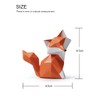 Amoy-Art Fox Ornament Gifts Aniaml Statue Sculpture Modern Figurine Decor
