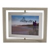 Smiling Art Creative Wooden Picture Frame for 2 Photos with