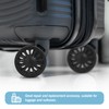 Volein 4 Pcs Replacement Luggage Rubber Wheels 2 inch, 50mm