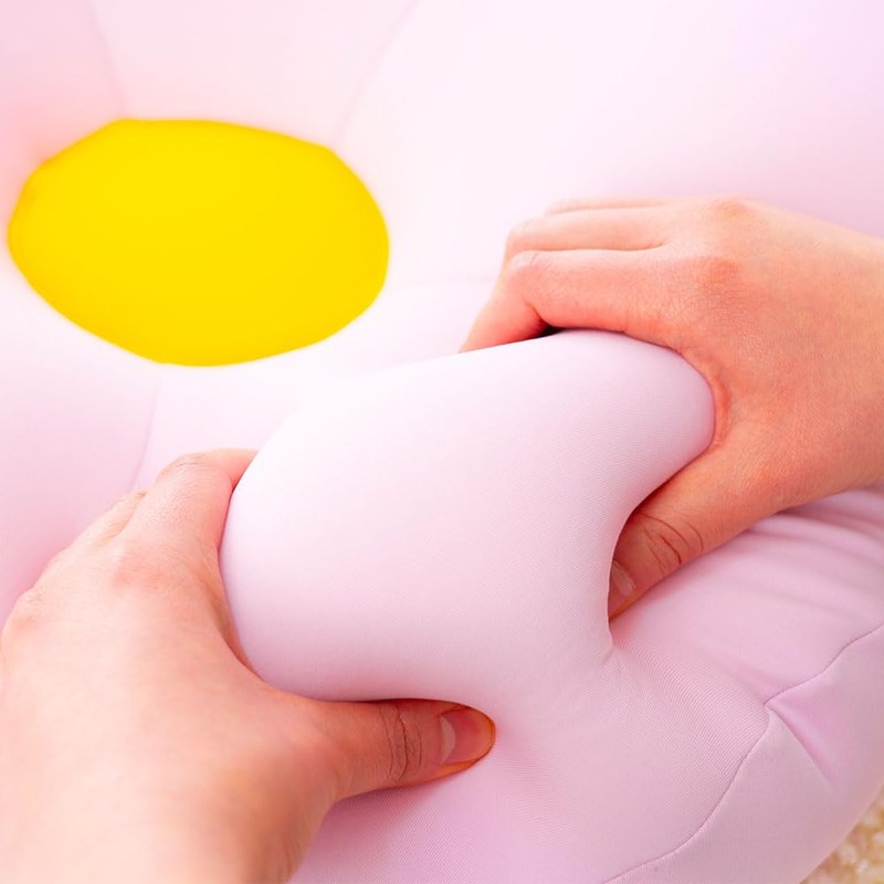MOGU Beads Cushion, Flower, Clear Pink, Flower (Total Length: Approx.