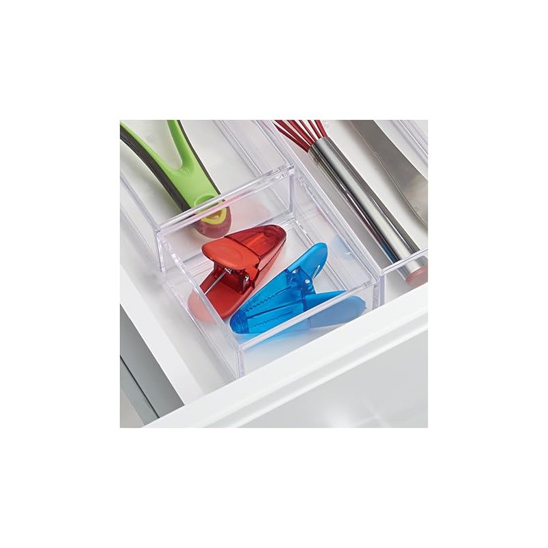 InterDesign 40950 Clarity Cosmetic Organizer for Vanity Cabinet to Hold