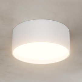 Klighten LED 24 W surface-mounted spotlight, round ceiling spotlights, surface-mounted ceiling light, white surface-mounted light, flat aluminium and acrylic, surface-mounted spotlight, IP44,