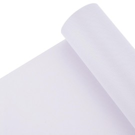 INFUNLY White Custom Fursuit Eye Mesh 3.5 m/3.83 Yards PVC Waterproof Printable Eye Mesh 0.22mm Thick Hole 0.5mm Plastic Canvas Sheet for Cosplay Props Fursuits Decor DIY Handicrafts