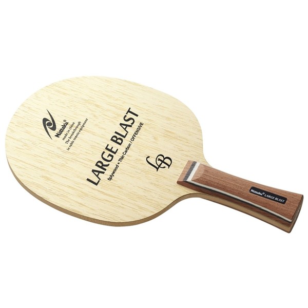 Nitaku NC-0416 Table Tennis Racket, Large Blast, Shakehand for Large Balls, Flared