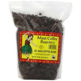 Maui Coffee Roasters Whole Bean Coffee Bulk, Maui Blend, 2-Pound