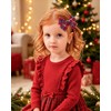 10 Pcs Christmas Hair Bows for Girls, Plaid Holiday Hair