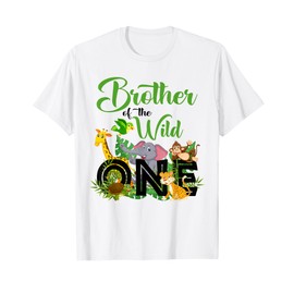 Brother Of The Wild One Birthday 1st Safari Jungle Family T-Shirt
