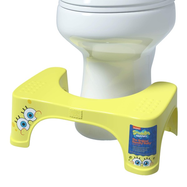 Squatty Potty Spongebob Squarepants Toilet Stool 7" Yellow