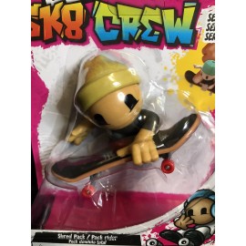 Spin Master Tech Deck Sk8 Crew Single Pack Series 1 Yellow Hotdog Board