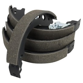 TRQ Rear Parking Brake Shoe Set Compatible with 2005-2009 Land Rover LR3 2010-2016 LR4 2006-2012 Range Rover Sport