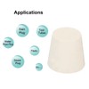 sourcing map Rubber Tapered Plug 25mm to 33mm Solid Test