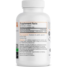 Bronson Vitamin A 10,000 IU Premium Non-GMO Formula Supports Healthy Vision & Immune System and Healthy Growth & Reproduction, 250 Softgels