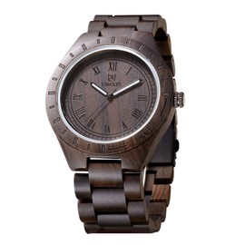 RORIOS Wooden Watch, Men's, Quartz Watch, Stylish Natural Wood Watch, Lightweight Natural Wooden Watch, Luminous Function, Quartz Watch, Analog Watch, School Entrance Celebration, Job Celebration,