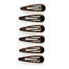 Mytoptrendz® 6 Pcs Snap Hair Clip Epoxy Sleepies Bendy Grip