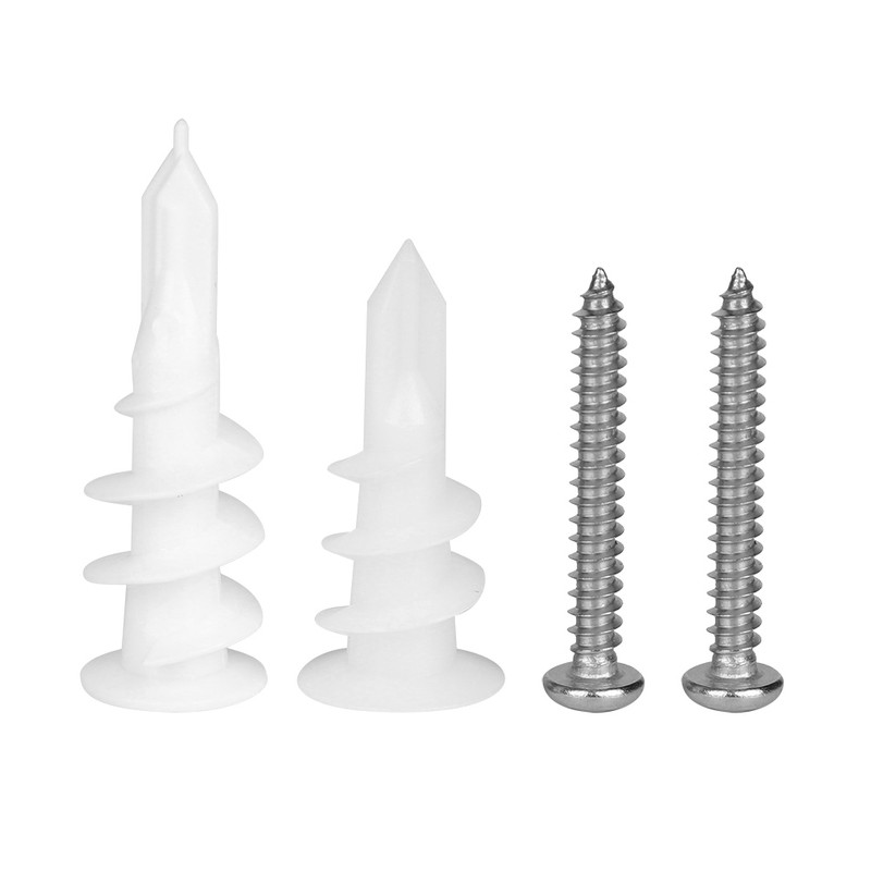 240pcs Expansion Anchors Nylon 304 Stainless Steel Screw Expansion Screw