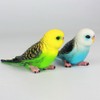 LOGOFUN 2pcs Simulation Birds Figrines Plastic Parakeets Statue Model Wildlife