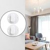12 Pack White Shower Curtain Clips – Self Adhesive Showers