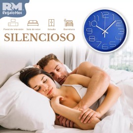 Rm Regalomex Reloj Análogo De Pared Diseño Innovador 30 Centímetros