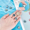 Beebeecraft 10Pcs/Box Abalone Shell Beads Heart Shape Paua Shell Beads