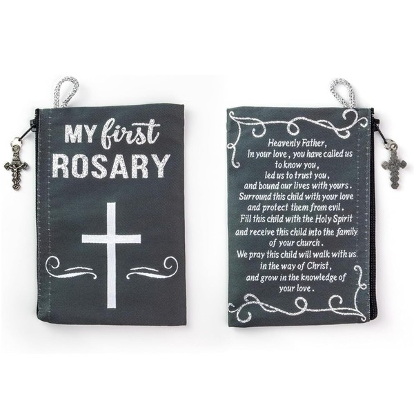 Catholic Rosary Pouch, 4" x 6" Jewelry & Coin Purse