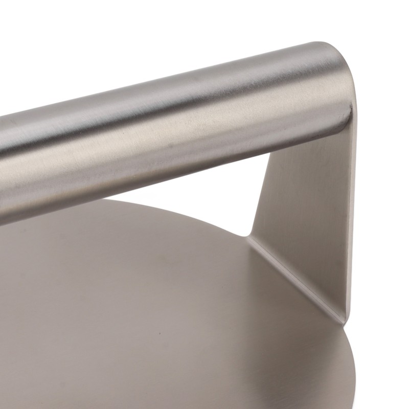 Stainless Steel Burger Press Professional Manual Adjustable Prevents Stick Grill