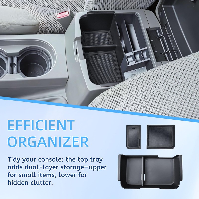 EDBETOS Center Console Organizer Tray Compatible with 2005-2021 Nissan Frontier