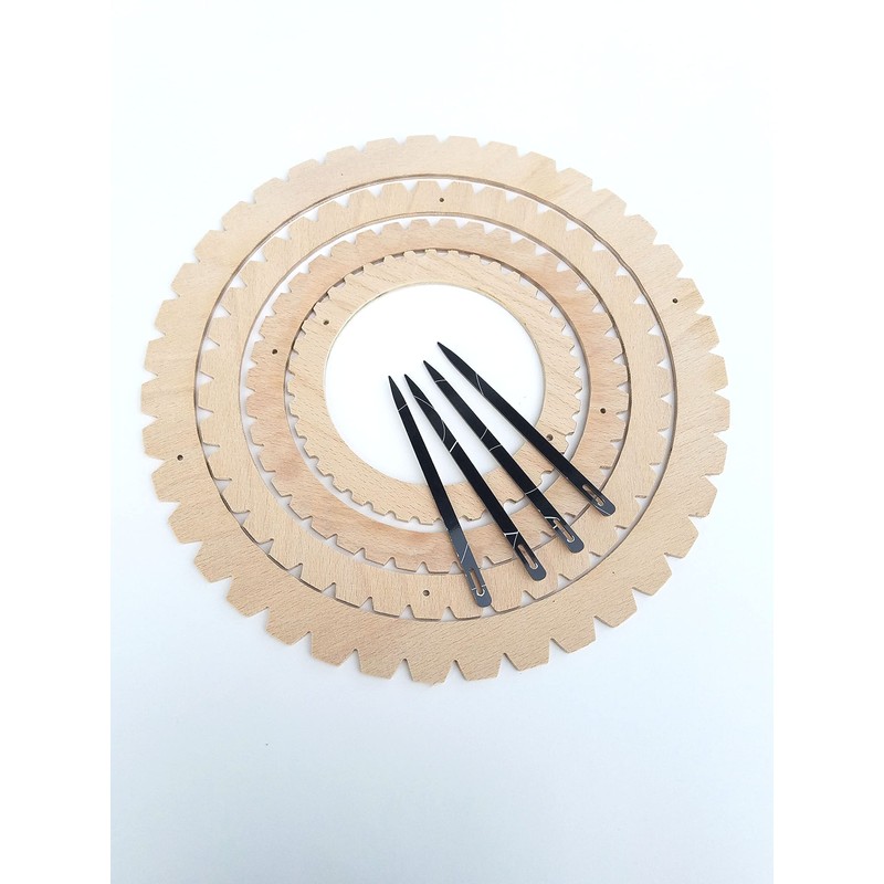 4 round weave frames beech wood 28, 22, 5, 18