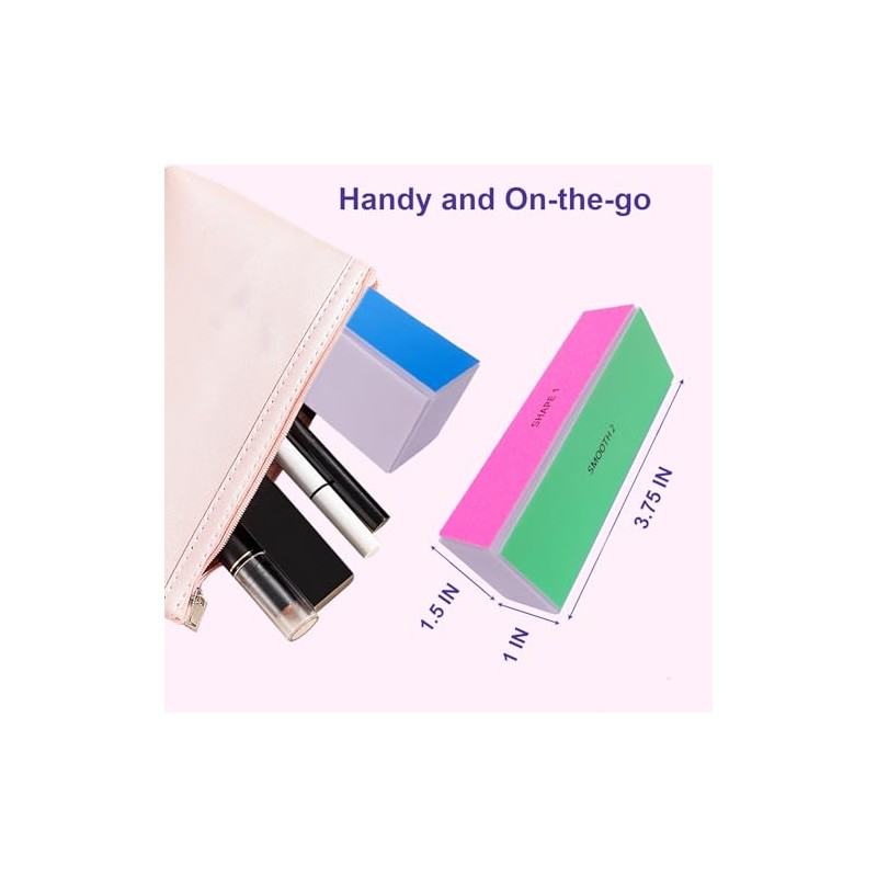 4 Way Nail Buffer Block (4 Pcs), Nail Shine Buffers