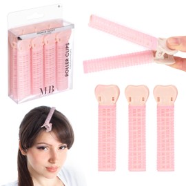 Expressions 4pc Hair Roller Clips - Premium Quality Hair Accessories for Women, Hair Curler & Root Lifter Volumizer Hair Clip Set, 2-In-1 Design Hair Roller & Hair Styling Clips