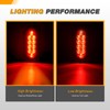 GOOACC 6Inch Oval Trailer Tail Light 2PCS 10LED Red Stop