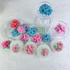 FineInno 4Pcs Flower Silicone Candle Molds for Candle Making 3D