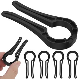 Abizarch 5Pcs Gas Stove Knob Locks Baby Proof Oven Knob Safety Covers Portable Child Proofing Stove Lock Plastic Stove Knob Covers for Kids and Pets Proof Kitchen 3.7x8.5cm