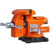 AV Steel 4-1/2" Bench Vise with 240° Flexible Swivel Locking