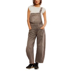 Free People Women's Good Luck Overall, Archive Grey