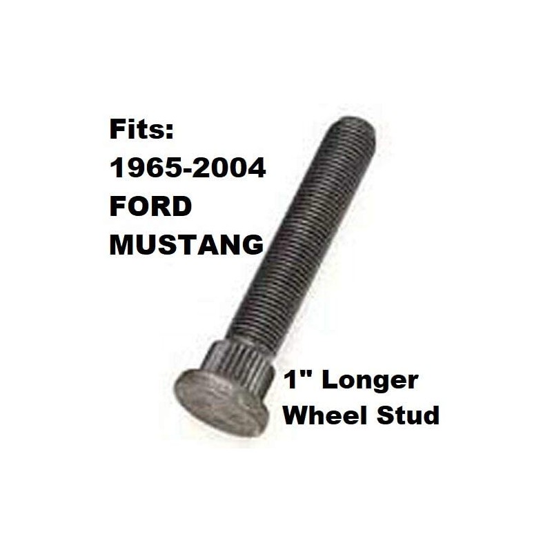 1" Longer Than Stock Wheel Stud Bolt FITS: 1965-2004 Ford