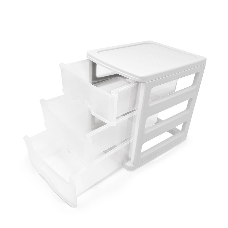 Plastic Desktop Storage Unit with Drawers, Stationary Arts Drawer Desktop