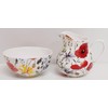 Wildflowers Meadow Cream/Milk Jug and Sugar Bowl Fine Bone China