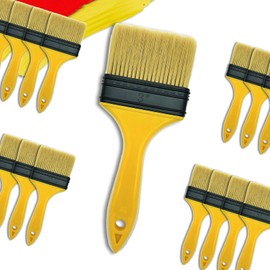 PANCLUB Not Chip Brush, Paint Brushes for Walls 3 inch 14 Pack, S.Chip Brush Never Lose Bristles - Small Package, 100% Plastic, for Paint, Glues, Stains and Completely Recyclable