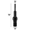 Vearter Core Drill Bit Adapter, 1-1/4"-7 UNC Male Thread to