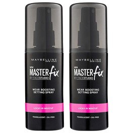 Maybelline Master Fix by Face Studio Wear Boosting Setting Spray 3.4 Oz (2 Pack)