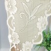 Maritown Swag Curtains Lace Valances Semi Sheer Floral Kitchen Window