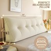 DANGHOOGY Headboard Pillow Queen, Large Triangular Wedge Headboard Pillow for